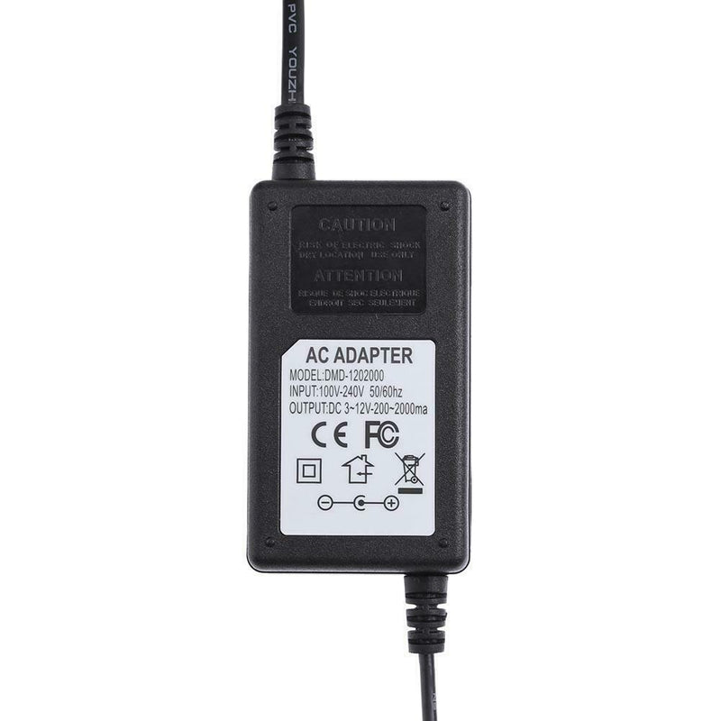 AC to DC Adapter 3-12V 2A Adjustable Power Supply Motor Speed Controller EU