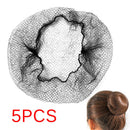 5PCs Women Ballet Dance Skating Snoods Hair Net Bun Cover Black Nylon Material3C