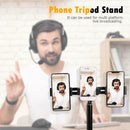360 Degree Rotation Universal Phone 3 Clip Tripod Stand for Live Video Chat
