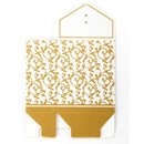 50x Box Dragee Accessory Wedding Decoration Table Baptism Party Fleur Dore
