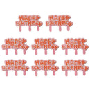 8pcs/Lot Children Happy Birthday Cupcake Toppers Dessert Party Baking Decor