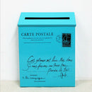 Villa Wall Mounted Letter Post Box Postbox Letterbox Mailbox Holder Blue