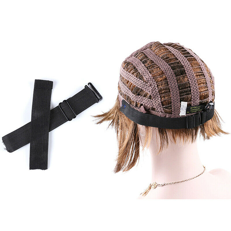 Adjustable Black Nylon Highest Elastic Bands Wigs Wig Caps Hair Net Lace Wi Gw