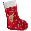 Christmas deer pattern stockings socks tree hanging home fireplace stove decor U