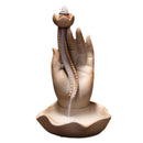 Backflow Incense Burner Home Decor Coarse Pottery Buddha Incense Holder Smo
