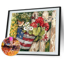 Full Round Drill 5D DIY Diamond Painting Flower Embroidery Art Kit (LG154) A