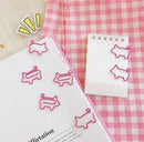 4Pcs Pig Metal Paper Clips Pin Book Bookmark Memo Clip School Office Stationery
