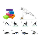 Yoga Block Pilates EVA Brick Foam Stretch Fitness Exercise Sport Gym To JBS