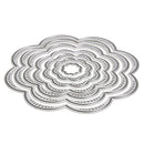 7Pcs/Set Flower Circles Metal Cutting Dies Stencils DIY Scrapbook A