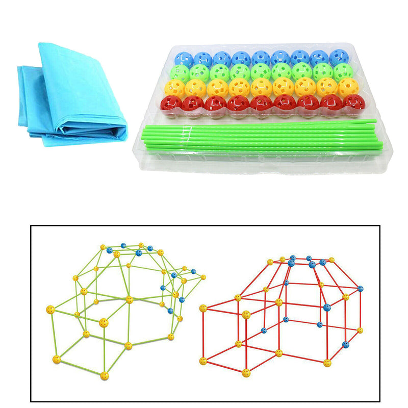 Fort Building Kit Construction Fort Toys for Kids Builder Gifts with Blanket