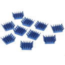 10pcs Blue Aluminum Heatsink Memory Cooler for Xbox360 ps pi mos JCï¼W