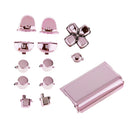 Replacement Chrome Plating Buttons and Touchpad for PS4 Controller Pink