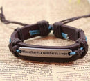 DIY Men Cuff Surfer Tribal Hemp braided Wrap Wrist Faux Leather Bracelet FT