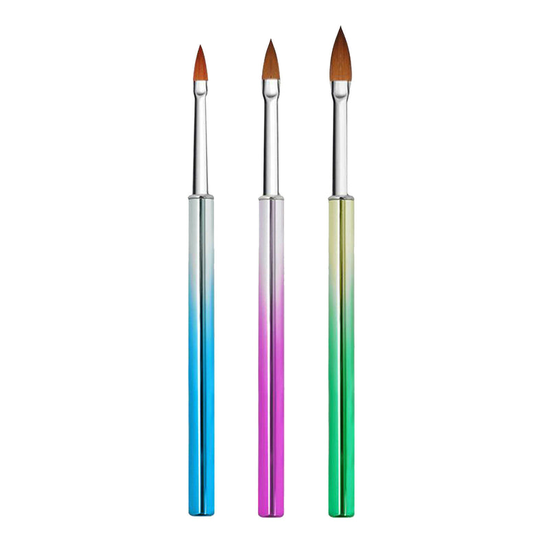 3x Nail Art Brush Set Nail Painting Brushes Liner Brush Nail Drawing Pens