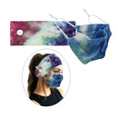 3PCS Women Fabric Yoga Headbands Facemask Outdoor Workout Turban Headwear
