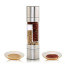 Stainless Steel 2 in 1 Pepper Salt Grinder Manual Muller Spice Shaker Supply