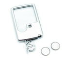Pocket Magnifier with Light Bundle Includes 2 Magnifying Glasses, Use As 3X