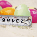 12PCs Simulation Colorful Plastic Easter Eggs Bright Plastic Egg DIY Decoration