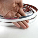 10MM x 15M PVC Chrome Moulding Trim strip Self Adhesive Fits Most Car Auto Decor