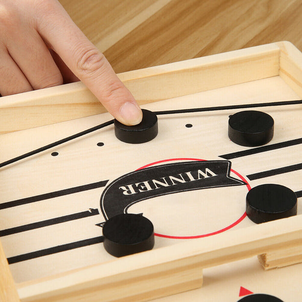 Family Table Ice Hockey Game Catapult Chess Fast Sling Puck Game (Small)