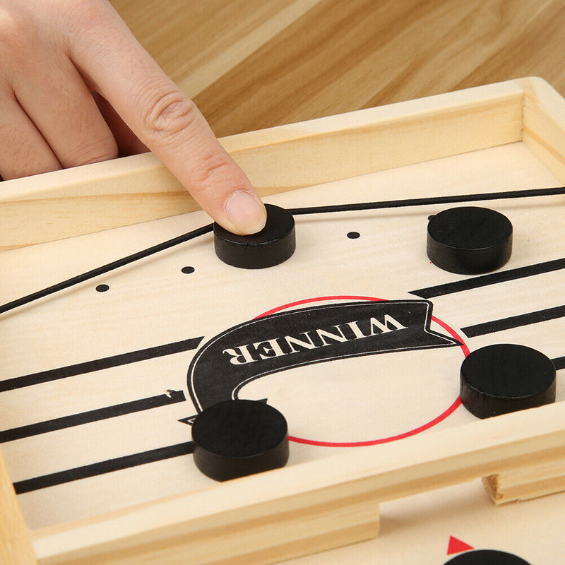 Family Table Ice Hockey Game Catapult Chess Fast Sling Puck Game (Small)