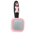 Pet Massage Grooming Brush 360 Rotatable Hair Removal Comb for Dogs (Pink)