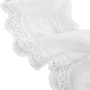 1 Yard Cotton Embroidery Floral Lace Trim Ribbon 14cm Wide Wedding Fabric Sewing