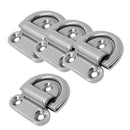 4pcs Folding Pad Eye Lashing D Ring Tie Down Anchor Point Marine Trailer