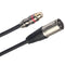 3 Pin Xlr Plug Male to Rca Female Audio Composite Extension Adapter Cable f