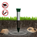 2 Pcs Ultrasonic Mole Repeller- Professional Solar Powered Waterproof Outdo L4O3