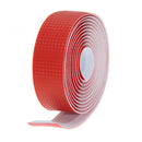Cycling Cork Handlebar Tape Black + 2 Bar Plug Carbon fiber red
