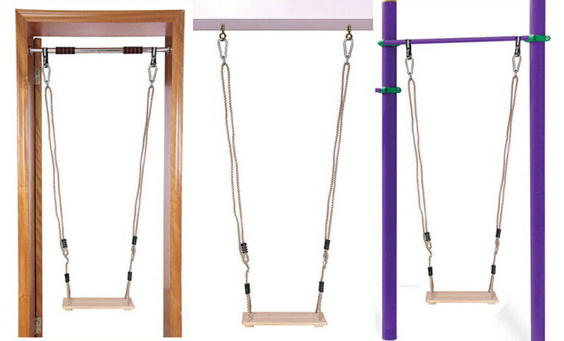 Playground Strong Wooden Hanging Swing Seat Replacement for Kids Fun Play