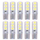 10pcs T10 SMD5050 LED Waterproof Car Wedge Lights Auto White Light Bulbs