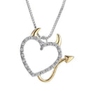 Fashion Devil Necklace Heart Pendant Necklace Jewelry for Women