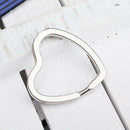 20Pcs Heart-Shaped Split Rings Key Rings F7T1
