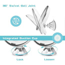 10X Magnifying Lighted Vanity Makeup Mirror With Natural White Led, 360 Deg