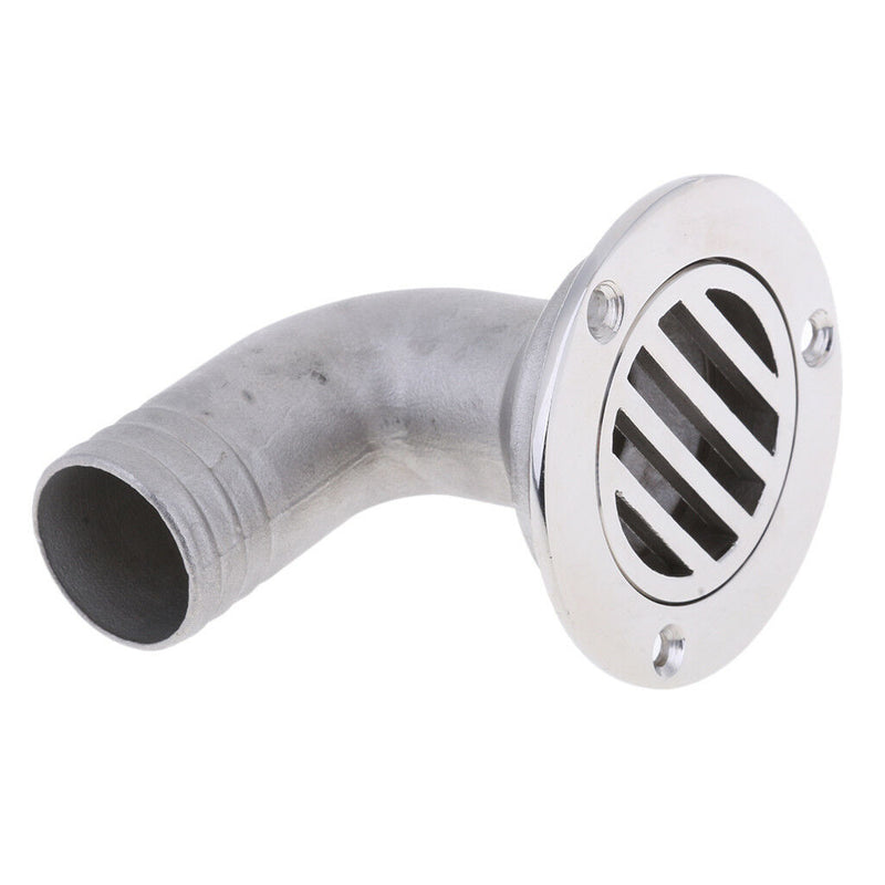 Polished Deck Floor Deck Drain Boat Plumbing Fittings - 316 Stainless Steel