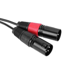 3pin 2 XLR Male to 3.5mm TRS Male Cable Audio Adapter Cable Metal Connector