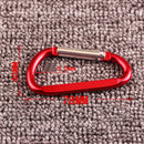 10x Type 8 Mountaineering Hook Carabiner D-Ring Key Chain Clip Outdoor Buc INW