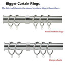 24Pack iron Curtain Rings 45mm Internal Diameter Large Curtain Drape Pole R