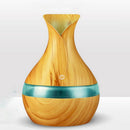 300 Ml Ultrasonic Air Humidifier Aroma Essential Oil Diffuser With Wood Gra
