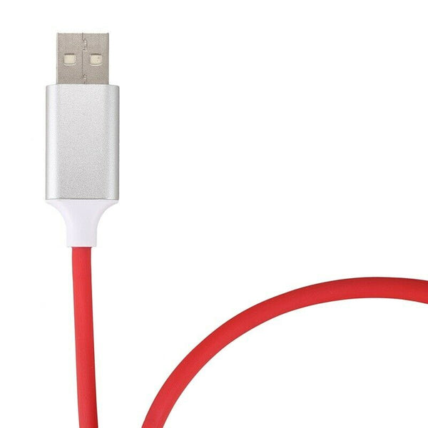 Micro- Usb Cable 3Ft, Inductive Music Rhythm Flash Led Usb Neon Light Up Ch G5L6