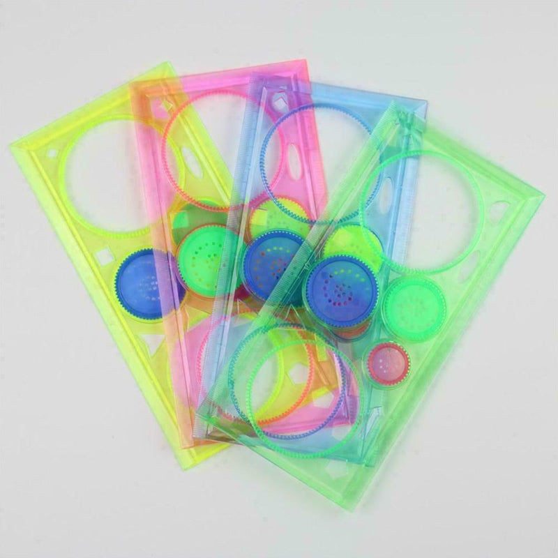 1pcs Multifunctional Children Variety Spirograph Drawing V Plastic Color Ru M1P8