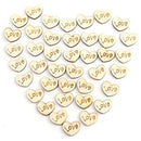 150Pcs Wooden Hearts Craft Love Shape For Wedding Decoration - 15X12Mm E1E4