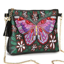 DIY Butterfly Special Shaped Diamond Painting Leather Chain Crossbody Bags