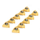 10pcs 11ER A60 Carbide Inserts for MGEHR/MGIVR Lathe Grooving Cut-Off Tool