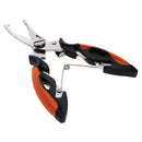 Stainless Steel Fishing Pliers, Curved Nose Hook Remover, Line Cutter Tool