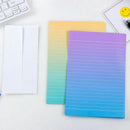 Stationery Letter Envelope Set Gradient Color Writing Paper Students Supplies