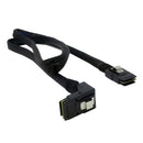 SFF-8087 Mini SAS 4i 36 Pin to 36 Pin 90 Degree Right Angled Cable 100cm