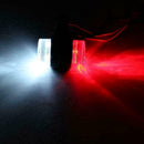 1x Red White 10-30V LED Truck Trailer Lorry Van Side Marker Indicator E4I3 W8I5